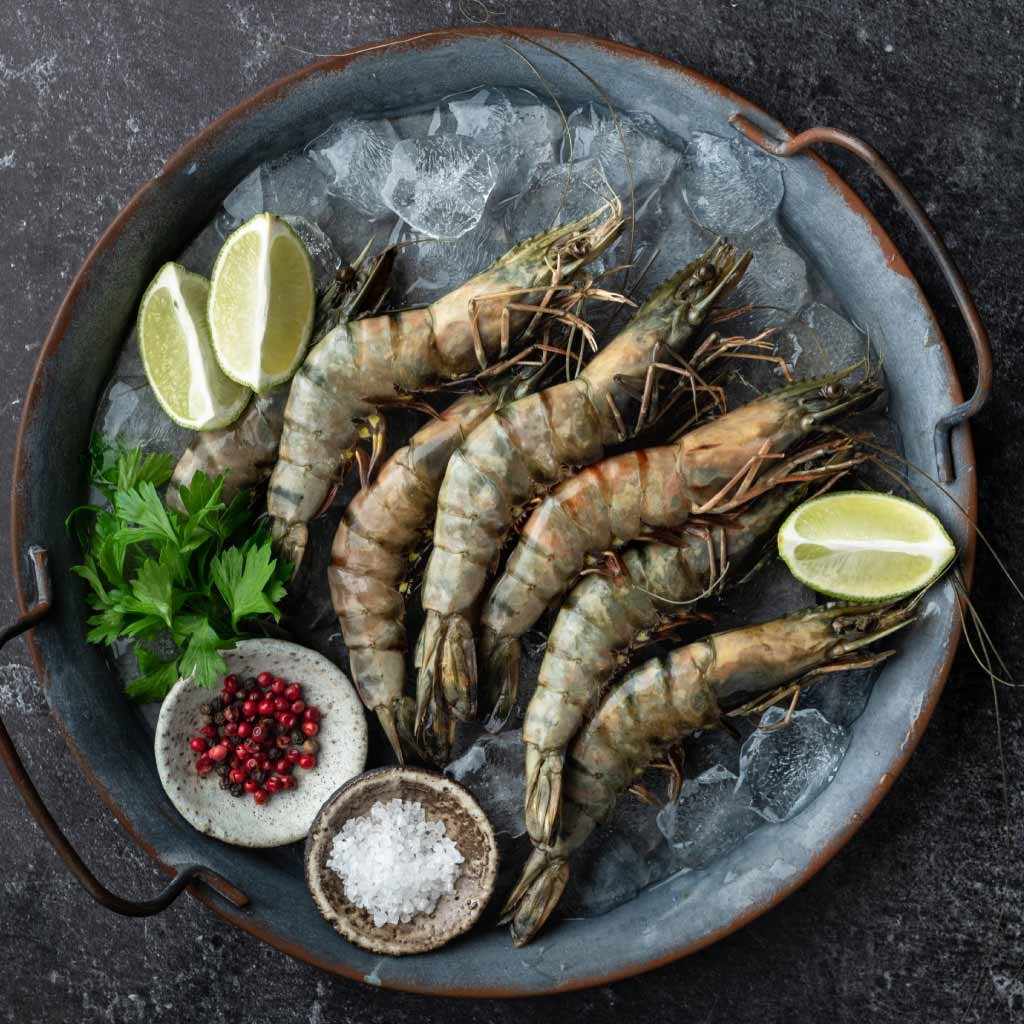 Black Tiger Prawns | Small | 800g